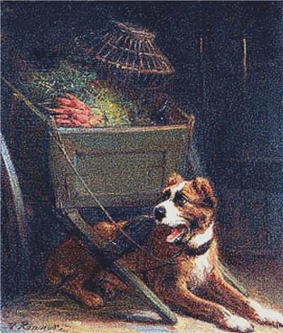 (image for) A Dog Cart With Vegetables